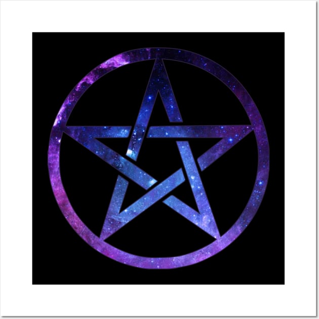 Galaxy Pentacle Wall Art by AmandaPandaBrand